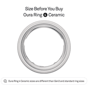 Oura Ring 4 Ceramic, Cloud, Size 4, Smart Wearable, Sleep, Fitness & Heart Rate Tracker, 8-Day Battery (Size Before You Buy)