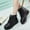 Black, variant on VKEKIEO Short Cowboy Boots For Women Round Toe High Heel Snow Shoes Slingback Brown Fall Boots