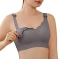 thumbnail image 2 of Bixock Nursing Bras for Breastfeeding Seamless Ultra Comfort Maternity Bra Jelly Bra Breathable Lingerie Wear for Daily Postpartum Pregnant Wear, 2 of 7