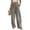 Black, variant on Delconic Women’s Striped High Waist Loose Fit Casual Pants with Elastic Waistband and Drawstring Relaxed Straight Leg Trousers Black L