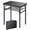 Black, variant on Folding Table Black Adjustable Height Indoor Outdoor Use