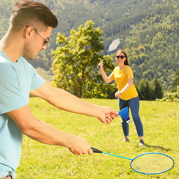 Hytrove 12 Pcs Volants en Plastique avec Cadre de Couronne Épais pour Entraînement de Badminton Stable
