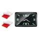 thumbnail image 2 of Reloj adhesivo para salpicadero de coche, accesorios elegantes de acero inoxidable Negro horizontal, 2 of 9