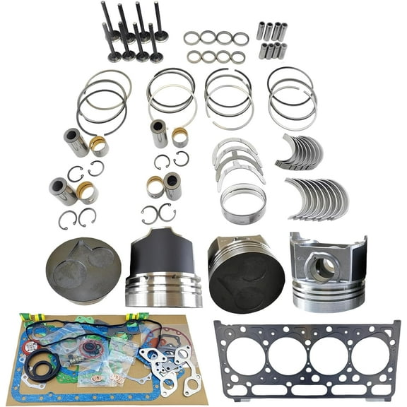 V2403 Engine Overhaul Rebuild Kit (No cylinder liner) for Kubota V2403 V2403T V2403M Engine KX161-3 Excavator For Bobcat T190 Loader S150 Skid Steer Loader 1G466-21110 1G46621110