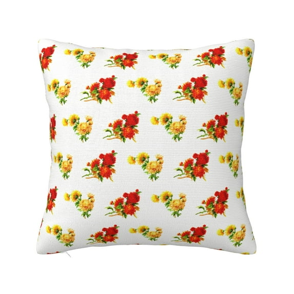 ZICANCN Flower Pattern Texture Decorative Throw Pillow Covers, Bed Couch Sofa Decorative Knit Pillow Covers for Living Room Farmhouse, 16"x16"