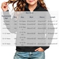 thumbnail image 3 of NAISIBABY Girls' Long Sleeve Sweatshirt, Half-Zip Funnel Neck Loose Pullover Top with Pockets Fall Winter Size 13, 3 of 6