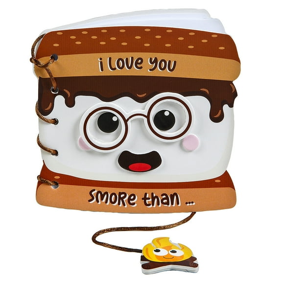 Fun Express 5 1/4" x 5" I Love You S'more Than Lacing Card Craft Kit - Makes 12