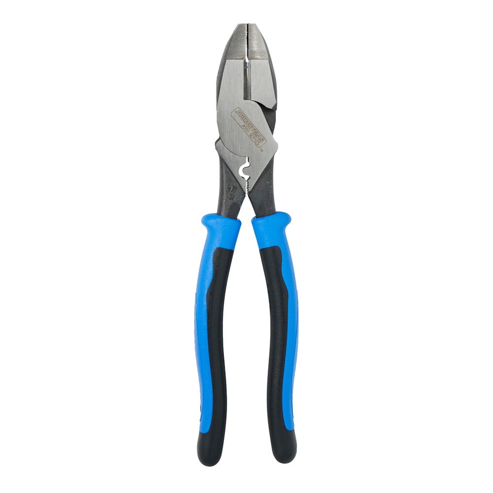 Klein Tools J2000-9NECRTP High-Leverage Side-Cutting Pliers-Connector Crimping J20009NECRTP