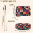 thumbnail image 4 of FORMRS Women Crossbody Purse with Chain Strap Vegan Leather Shoulder Handbag, Red and Purple Plaid Pattern, 4 of 7