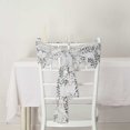 thumbnail image 5 of BalsaCircle 5 Silver Tulle Chair Sashes with Leaf Vine Embroidered Sequin Wedding Party Events Reception Decorations Supplies, 5 of 8