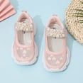 thumbnail image 2 of LTTVQM Girls Mary Jane Sneakers Mesh Upper Hook and Loop Non-Skid Cushioned Quick-Dry Lightweight Comfortable Sneakers Daily Wear Running Walking Holiday Dress Shoes Pink 9 Toddler, 2 of 5
