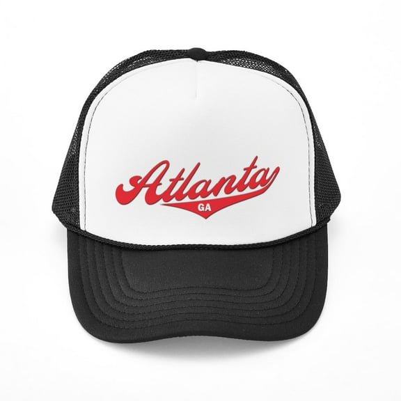 CafePress - Atlanta GA - Adjustable Unisex Printed Trucker Hat with Mesh Back