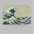 thumbnail image 2 of Women's Lost Gods Classic Great Wave Art  Graphic Tee Athletic Heather Large, 2 of 4