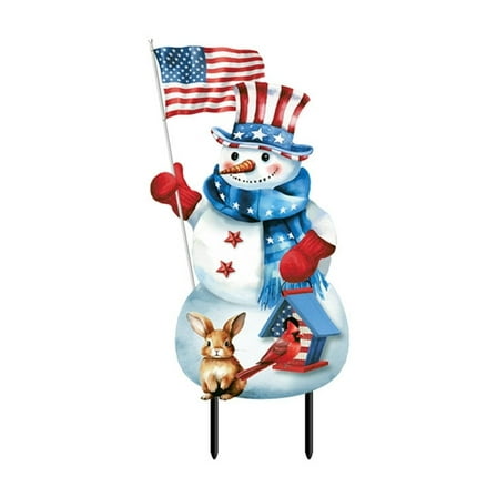 Briarwood Lane American Snowman Metal Art