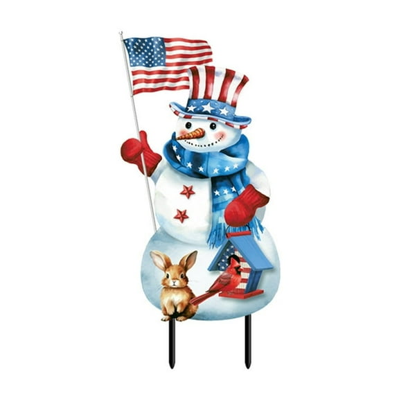 Briarwood Lane American Snowman Metal Art