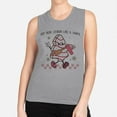 thumbnail image 2 of Lookin' Like a Snack Christmas Women's Muscle Tank Medium Heather Grey, 2 of 5