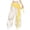 Yellow, variant on ManxiVoo Wrap Waist Lace Trim Layered Skirt with Scarf Belt Tie for Women Asymmetrical Style