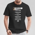 thumbnail image 2 of Labor Rates Carpenter Hourly Rates Humor Graphic Tee Unisex Adult Cotton Casual Woodworking Job Gift T-Shirt, Size 2XL, Color Black, 2 of 3