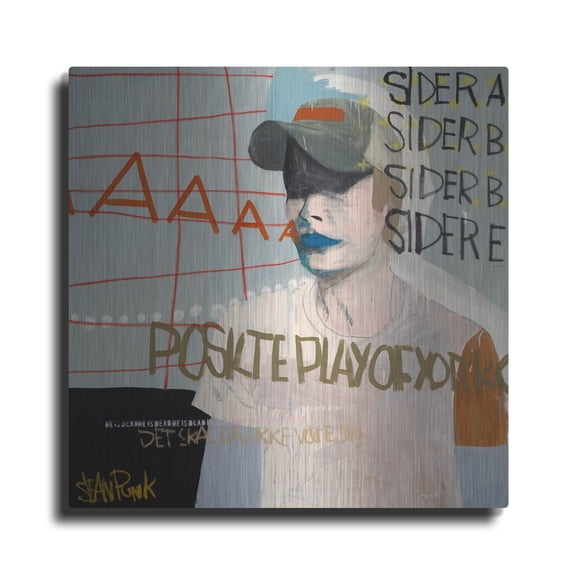 Luxe Metal Art ' Sider A' by Incado, Metal Wall Art, 24"x24"