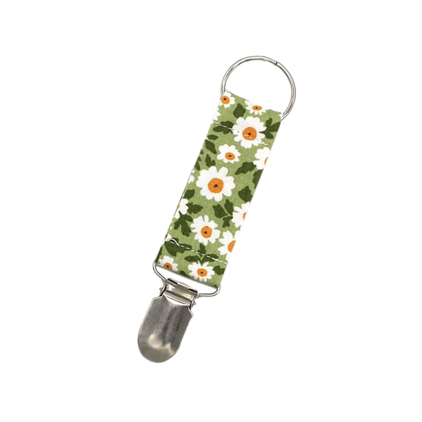 Clip para sombreros de viaje, clip para sombreros de pico de pato, organizador de sombreros portátil de tela verde blanco