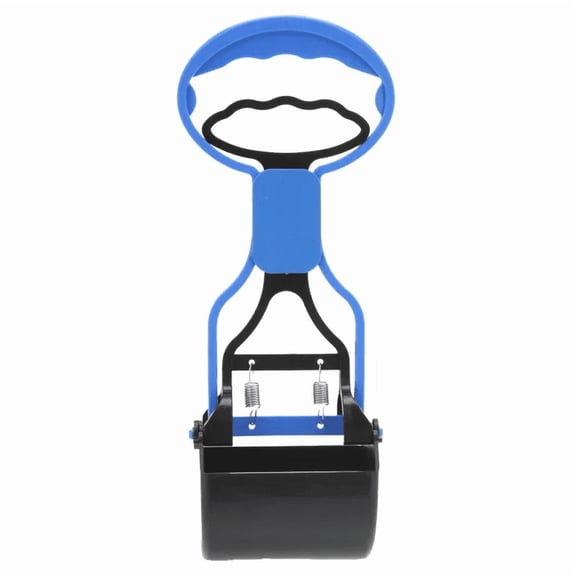 Portable One-Hand Pooper Scooper – Compact Waste Grabber for Dogs, Blue