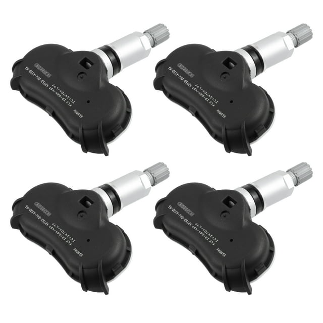Unique Bargains 4pcs 42753SHJA53 Tire Pressure Monitoring System Sensor TPMS Sensor 315MHz for Honda Ridgeline Odyssey in black. The set includes four sensors made of plastic and metal, designed to monitor tire pressure with good accuracy and sensitivity. Each sensor has a frequency of 315MHz and dimensions of 7.7x6.8x1.7cm. Compatible with various Honda models, including Odyssey Touring (2008-2010) and Ridgeline RT, RTL, RTS, Sport, and SE (2009-2014).