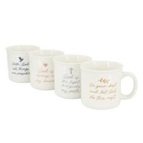 Gibson Home 148622.01 Daily Wisdom Assorted 21 oz Sto are Mug Set in White - 4 Piece
