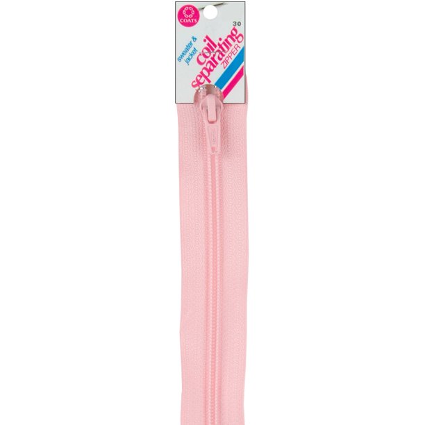 Coil Separating Zipper 18"Light Pink
