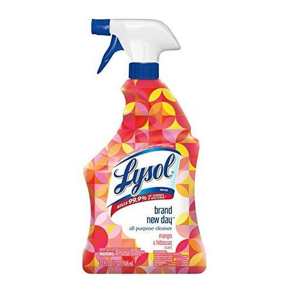 Lysol All Purpose Cleaner, Mango & Hibiscus Scent, 32 oz, 6 Pack