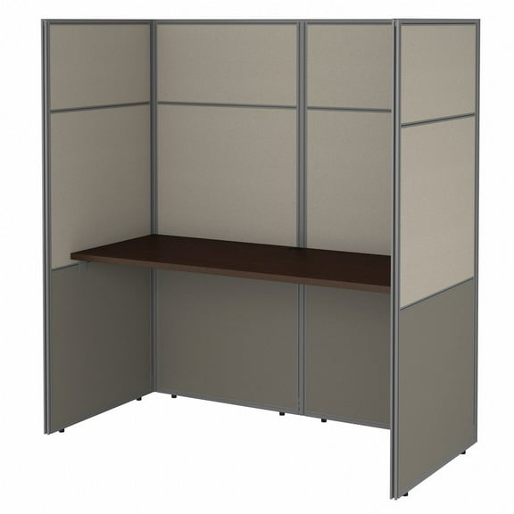 Bush Business Furniture Easy Office 60W Cubicle Desk with 66H Closed Panels