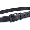 thumbnail image 4 of Beltox Men Black Belt Casual Dress Jeans 1.25” Wide w Black Buckle 34, 4 of 6