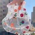 thumbnail image 4 of Vorkoi Dog Dress for Small Dogs Girl Chihuahua Yorkies Female Dog Clohtes Pet Summer Sundress Puppy Tutu Princess Dresses with Dog Bowknot Hair Bows Doggie Cats Skirt Outfits,Flower Patter, 4 of 4