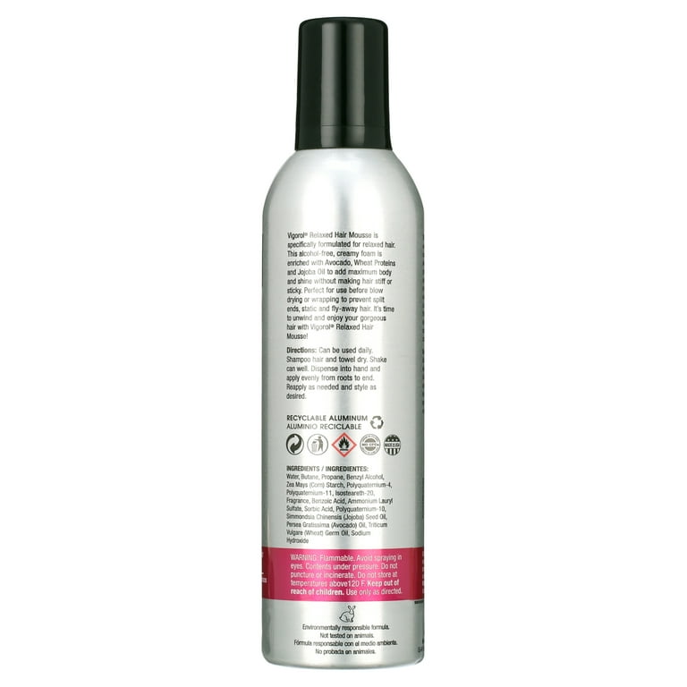 Vigorol Relaxed Hair Mousse, Enriched with Avocado, Wheat Proteins
