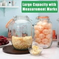 thumbnail image 5 of 32 oz Wide Mouth Mason Jars With Airtight Hinged Lids, Leak Proof Rubber Gasket - 1000ml Glass Storage Containers, Set of 4, 5 of 7