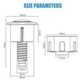 thumbnail image 2 of Luckyn Toilet Push Button Dual Flush Water Saving Chrome for Ideal Cistern Tank, 2 of 8
