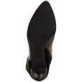 thumbnail image 4 of ALFANI Womens Black Mixed Media Stretch Arch Support Cushioned Hakuu Almond Toe Kitten Heel Zip-Up Dress Boots 8.5 M, 4 of 4