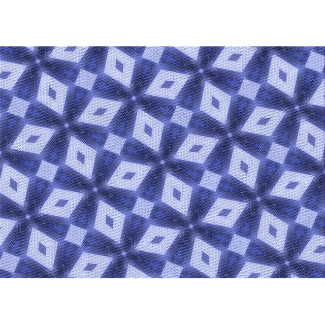 Ahgly Company Machine Washable Indoor Rectangle Transitional Denim Blue Area Rugs, 7' x 10'