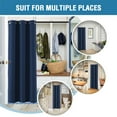 thumbnail image 5 of H.VERSAILTEX Blackout Curtains for Doorway Privacy, Room Divider Curtains for Bedroom Closet Door, Soundproof Temporary Room Divider Curtain (Navy, 42" x 80", 1 Panel), 5 of 7