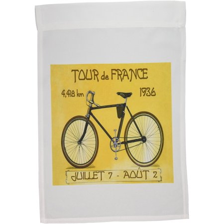 3dRose fl_163246_1 Image of French Poster Ad of Tour De France Bike Race Garden
