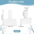 thumbnail image 2 of 100 pcs Transparent Price Tags Sleeve for Glasses 3.7x3 cm Slip-on Eyeglasses Protector Label Tag Holder for Spectacle Frames Glasses Frame, 2 of 5