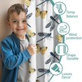 thumbnail image 3 of Blackout Kids Curtains,White Butterfly Dragonfly Pattern Childrens Insulated Curtains Set Of 2,Bedroom Essentials,Toddler Room Decor 42"x54", 3 of 5