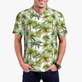thumbnail image 5 of Wukai Green Hawaii Palms Men’s Polo Shirts,Quick-Dry Athletic Shirt,Classic Fit Shirts-Small, 5 of 8