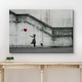thumbnail image 3 of wall26 Canvas Print Wall Art Banksy There is Always Hope Girl with Balloon Graffiti &amp; Street Art Pop Culture Illustrations Pop Art Bohemian Multicolor Dark for Living Room, Bedroom, Office - 32&q, 3 of 5
