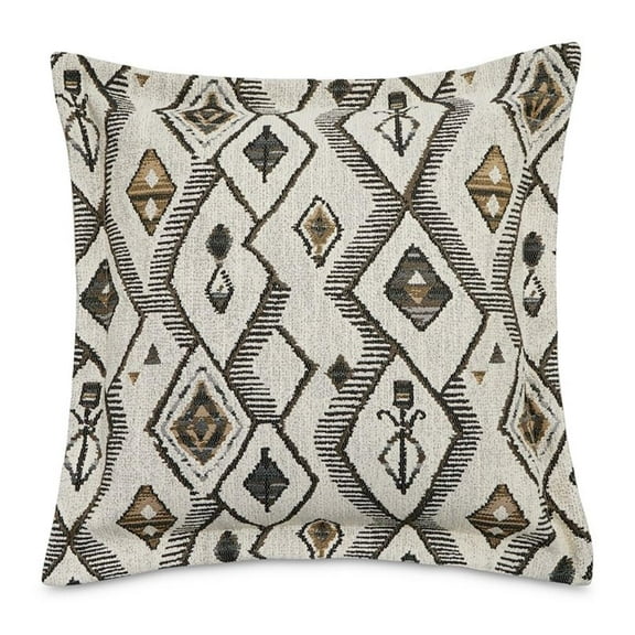 Explorer Alvarado 21" Chenille Square Accent Pillow - Ivory/Paver in Set of 2