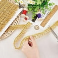 thumbnail image 7 of 15Yards 0.98Inches Gold Polyester Fringe Trim Corrugated Tassel Fringe Lace Ribbon, 7 of 7