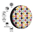 thumbnail image 4 of Sikiie Polka Dot PVC Leather Spare Tire Wheel Cover Spare Tire Cover, for Car Truck SUV Camper Trailer Universal Fit(14-17in)-16 inch, 4 of 6