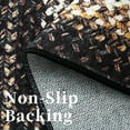 thumbnail image 4 of Haperlare Braided Print Boho Rug Living Room Area Rug Modern Geometric Area Rug Washable Rug Farmhouse Floor Carpet, 2' x 6' Black, 4 of 7