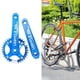 thumbnail image 1 of de bielas cónicas cuadradas MTB de 170 mm, de anchos y estrechos para 104BCD, sola Bielas Azul 34T Baoblaze Platos y bielas de bicicleta de montaña, 1 of 7