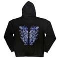thumbnail image 2 of Bring Me The Horizon Unisex Zipped Hoodie: Blue Crow Wings (Back Print) (Medium), 2 of 4