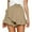 Khaki, variant on YOTMKGDO Women's Pants Women Shorts Skirts Skater Wrap Skirt Beach Flowy Cotton Short High Waisted Loose Elegant Short Shorts for Women Black L